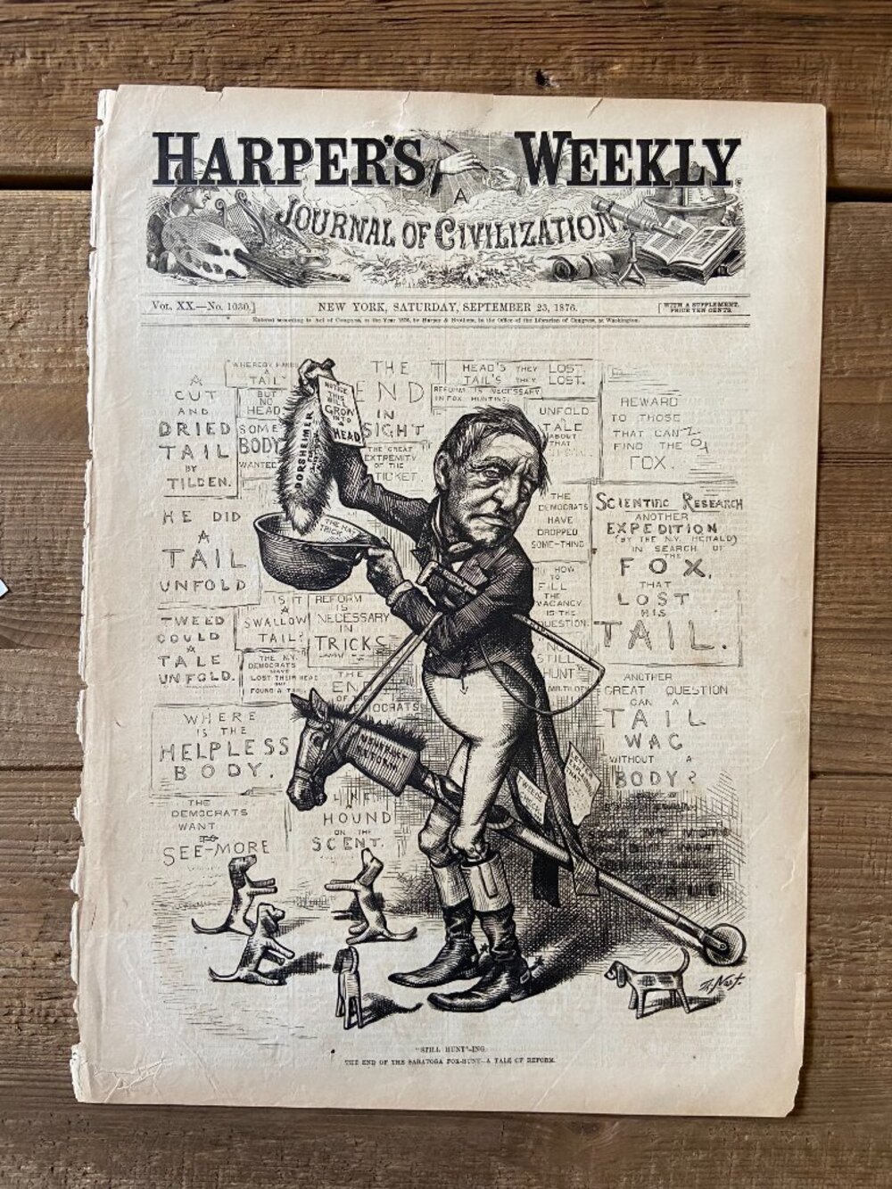Thomas Nast, Harpers Weekly, woodcut engraving, Political Cartoon